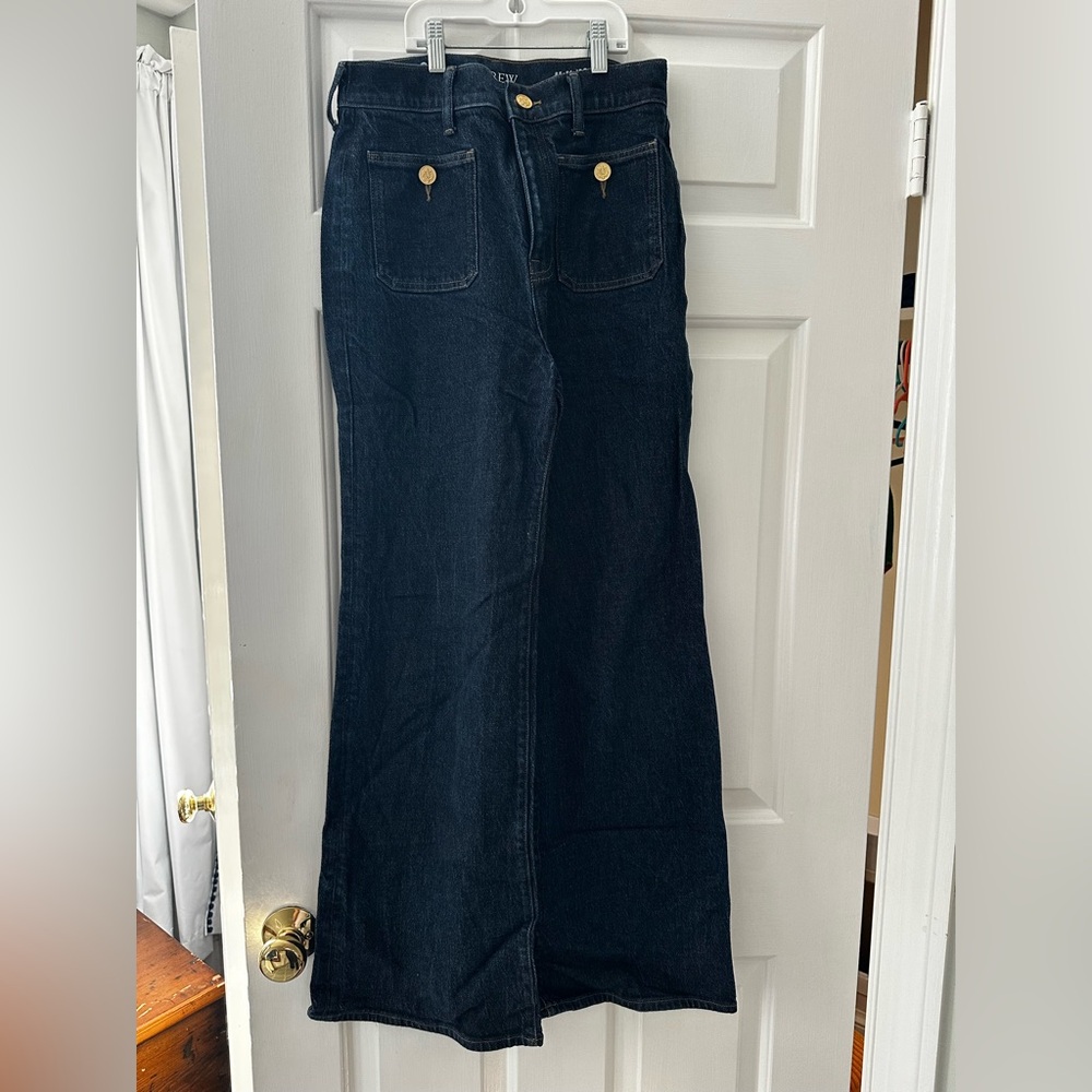 J. Crew Dark Blue Flare Jeans